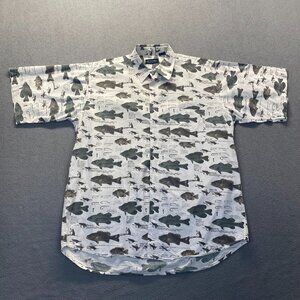 Men's Shirt Green Sailfish Swordfish fish Fishing‎ Sportsman Short Sleeve XL